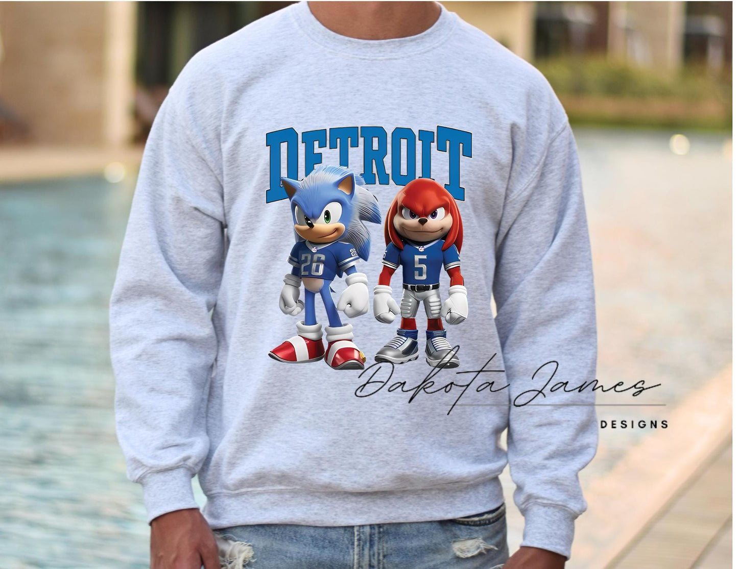 Sonic and Knuckles, Detroit Football Sweatshirt