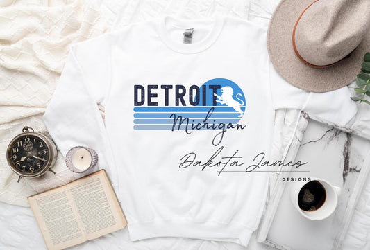 Detroit Michigan, Detroit Football Sweatshirt