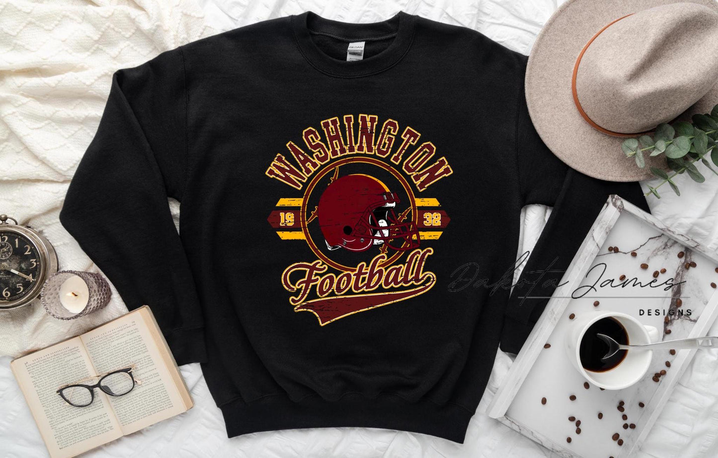 Commanders Vintage Sweatshirt, Washington Sweatshirt